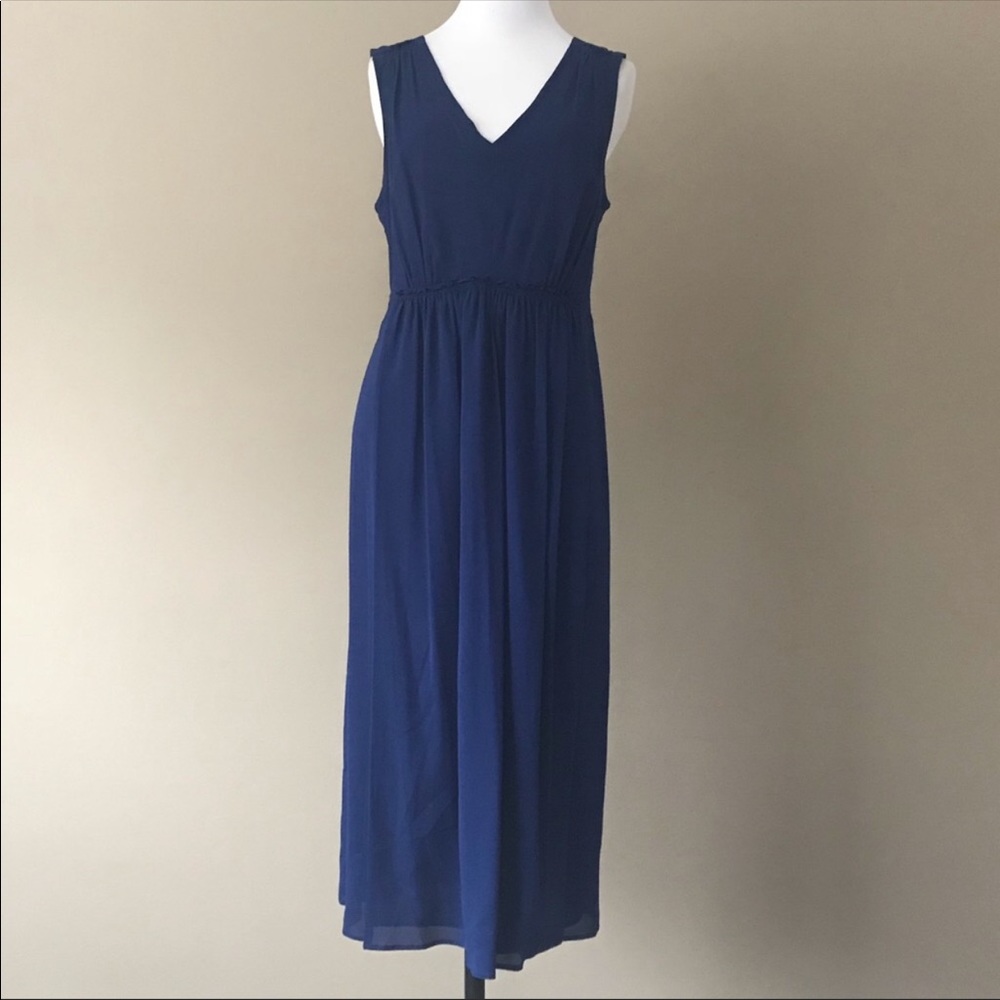 Burberry Blue Chiffon Dress